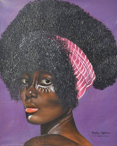 Original Expressionism Women Mixed Media by Kingsley Omodigono