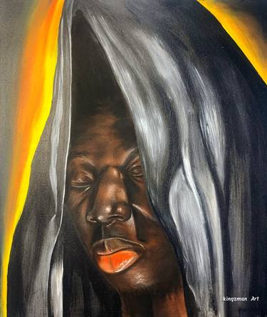 Original Expressionism Men Mixed Media by Kingsley Omodigono