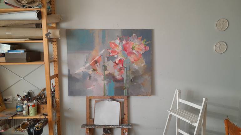Original Contemporary Floral Painting by Tatyana Barinova