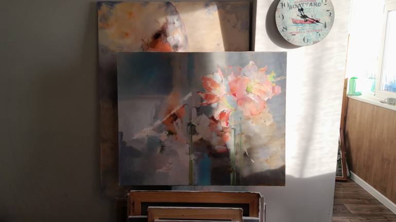 Original Contemporary Floral Painting by Tatyana Barinova
