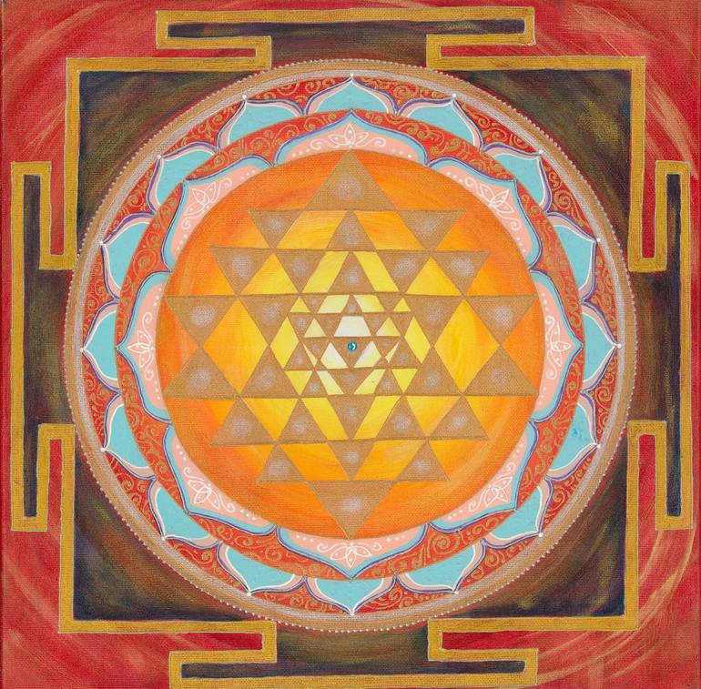 Print of Symbolism Geometric Paintings by Svitlana Dakhan
