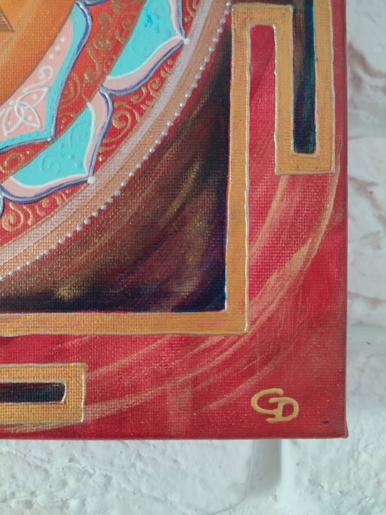 Original Symbolism Geometric Painting by Svitlana Dakhan