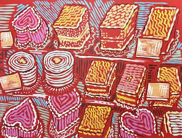 Original Color Field Painting Food & Drink Painting by Carole Bolger