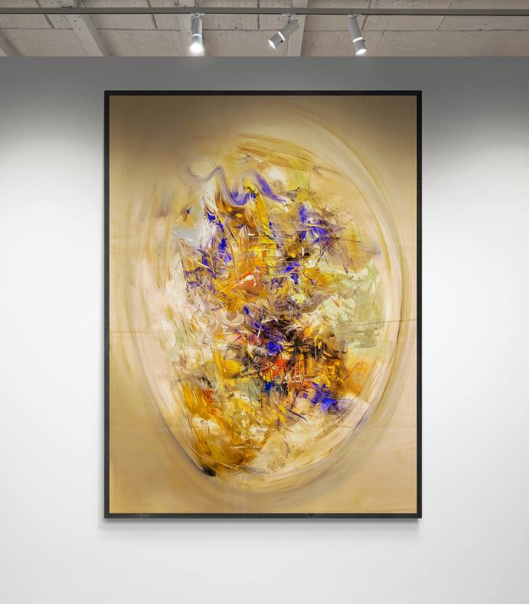 Original Abstract Expressionism Abstract Painting by Mohammad Rizwan