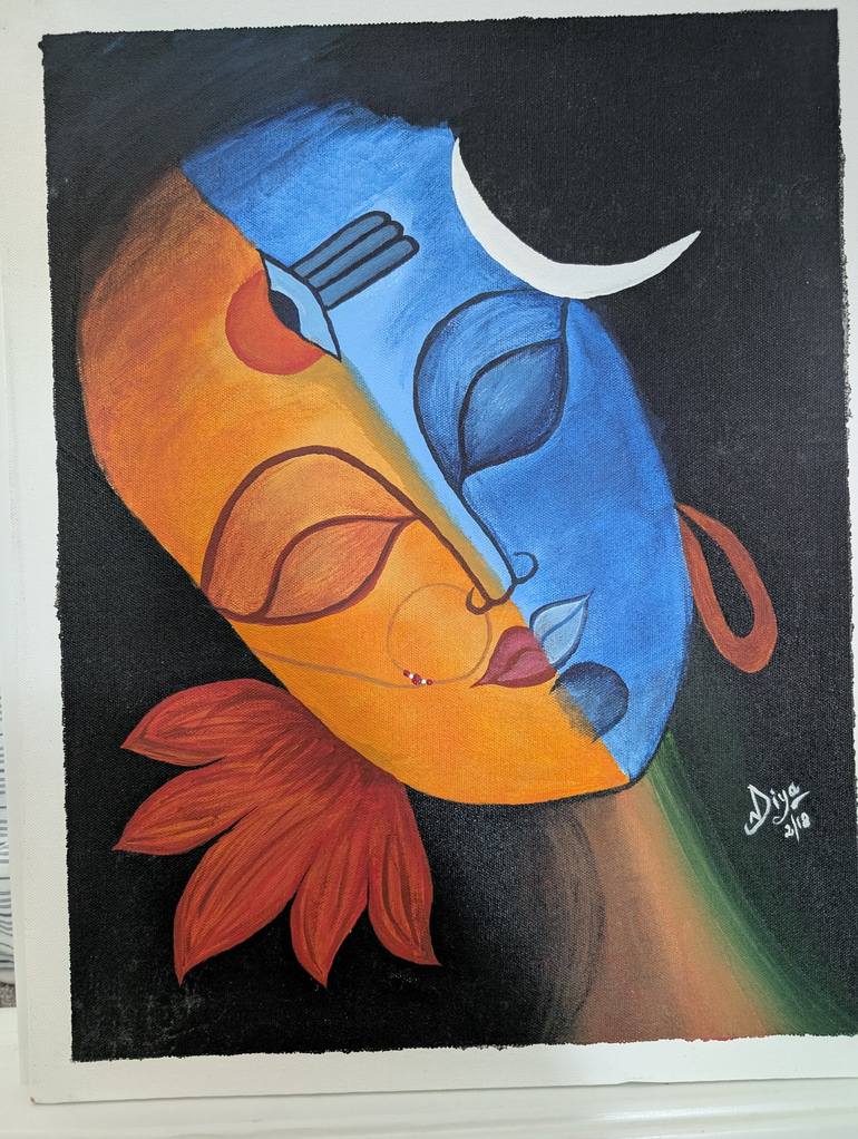 Print of Geometric Abstract Paintings by Nadhia Nadhia