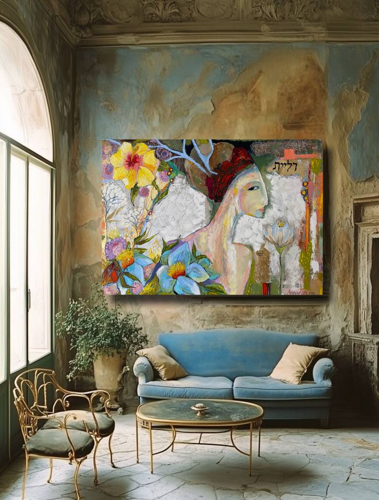 Original Figurative Floral Painting by Annadan Pinchuk