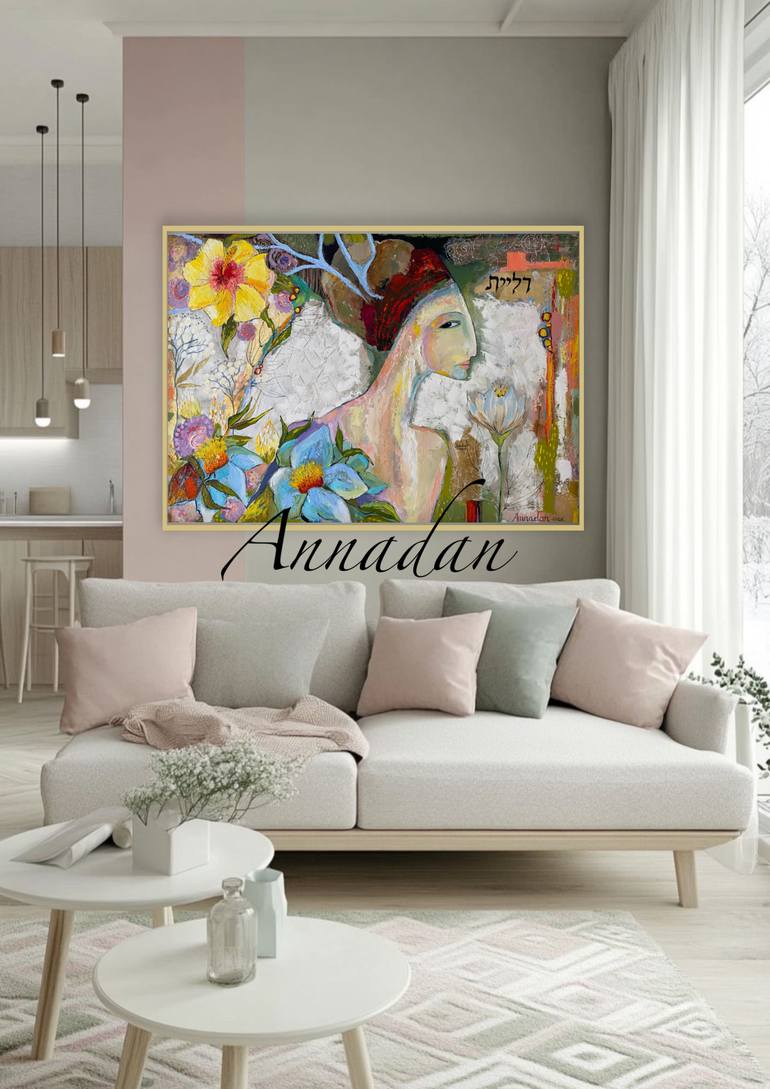 Original Figurative Floral Painting by Annadan Pinchuk