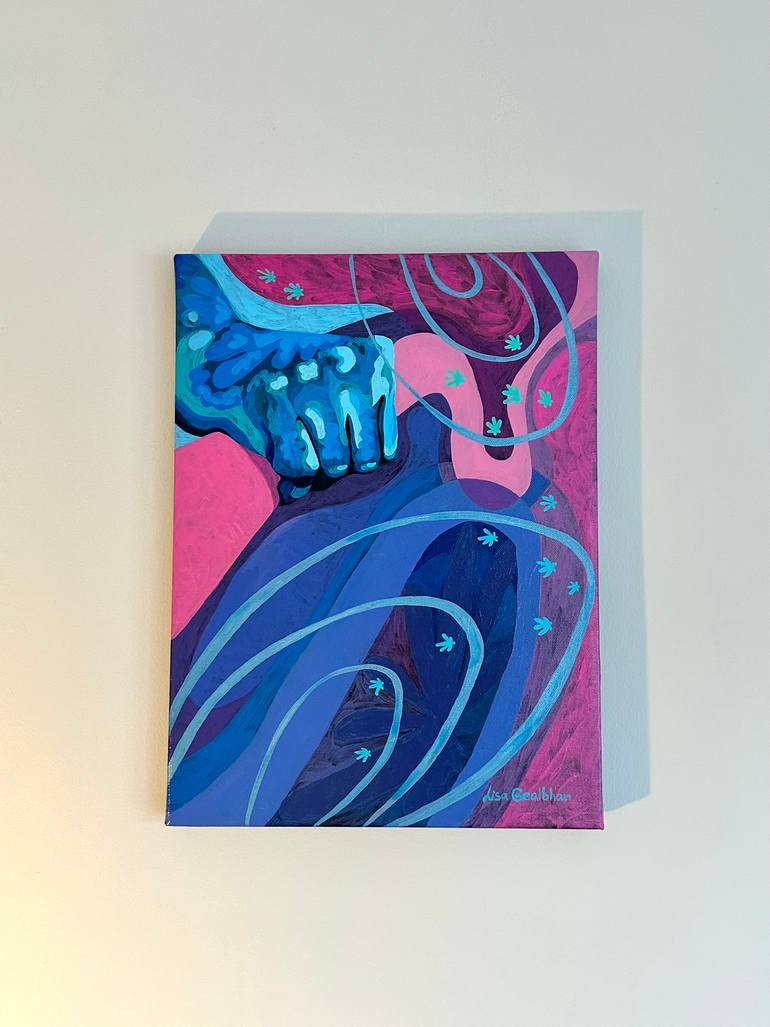 Original Abstract Sports Painting by Elizaveta Vorobeva