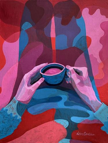 Original Figurative Home Paintings by Elizaveta Vorobeva