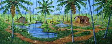Original Classicism Nature Paintings by Sajith  A Remady
