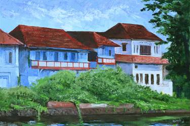 Original Classicism Architecture Paintings by Sajith  A Remady