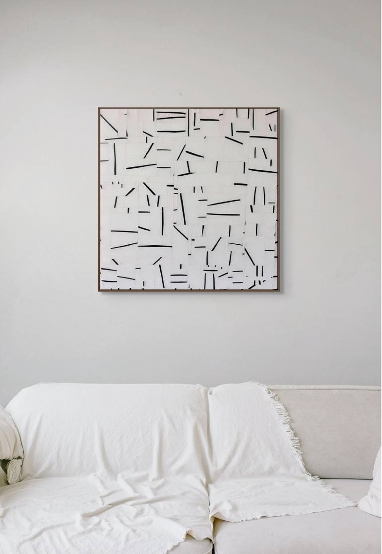 Original Abstract Expressionism Abstract Collage by Eldem Senkayalar 