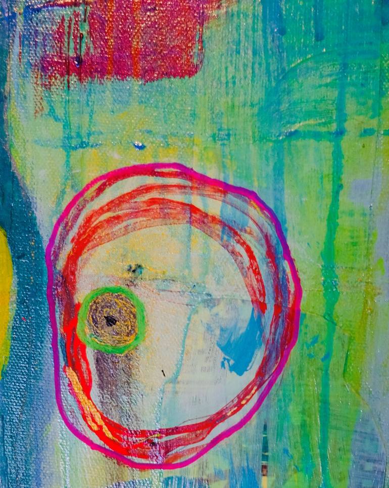 Original Abstract Expressionism People Painting by Steven Kolenik