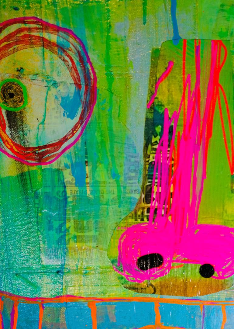 Original Abstract Expressionism People Painting by Steven Kolenik