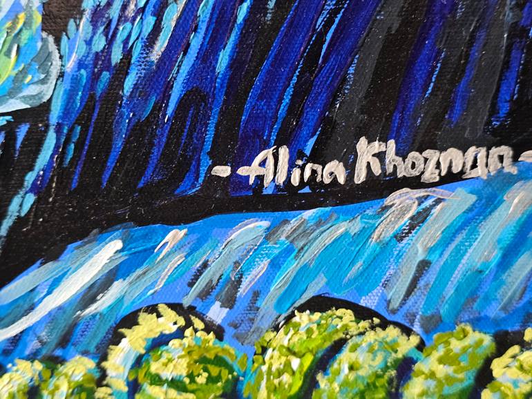 Original Pop Art Dogs Painting by Alina Khoznan