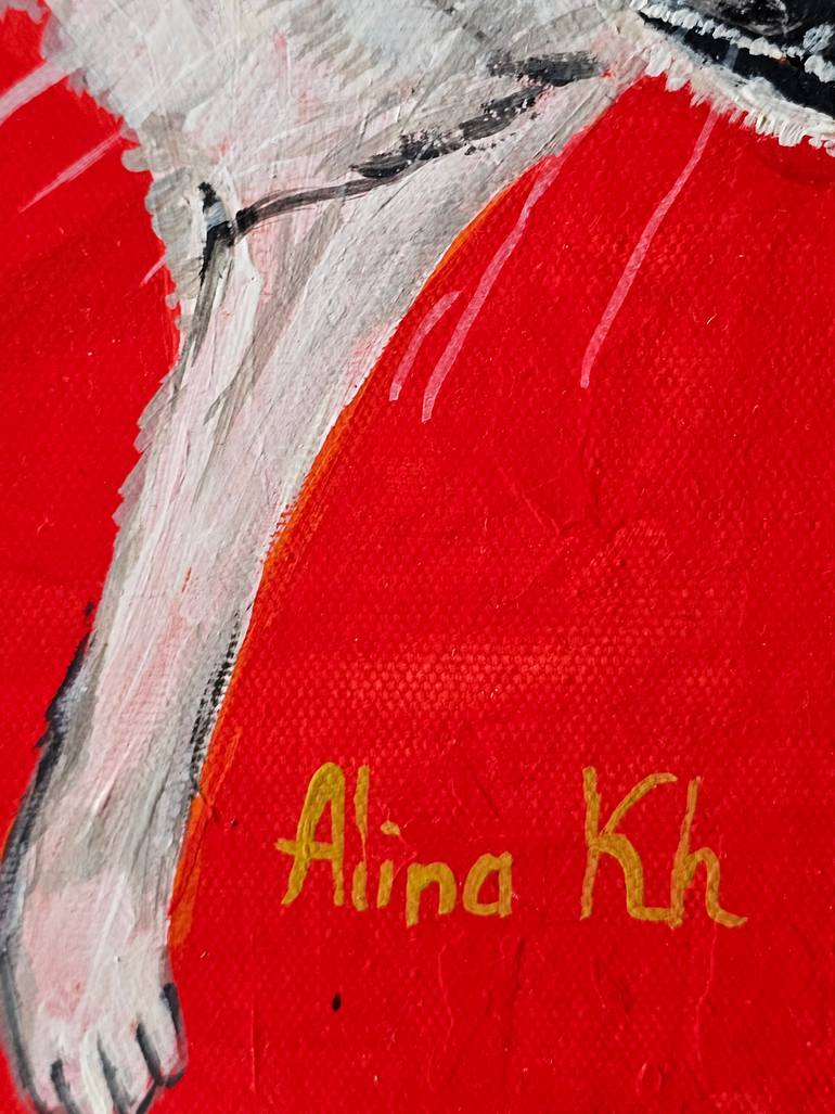 Original Expressionism Dogs Painting by Alina Khoznan