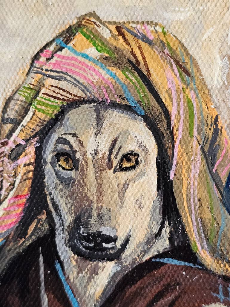 Original Pop Art Dogs Painting by Alina Khoznan