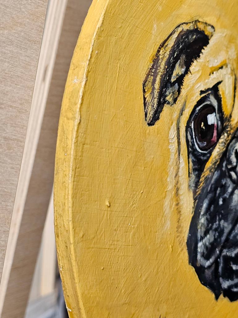 Original Impressionism Dogs Painting by Alina Khoznan