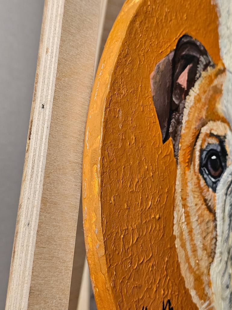 Original Impressionism Dogs Painting by Alina Khoznan