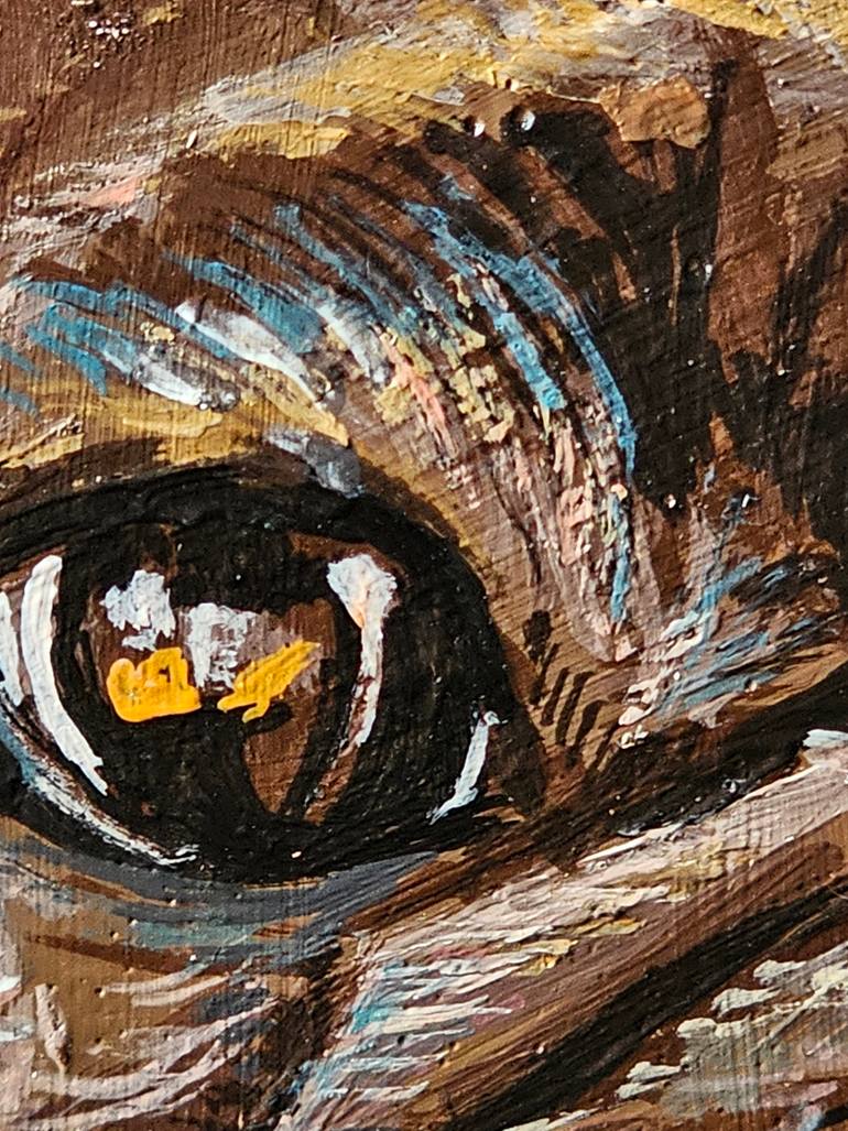 Original Impressionism Dogs Painting by Alina Khoznan