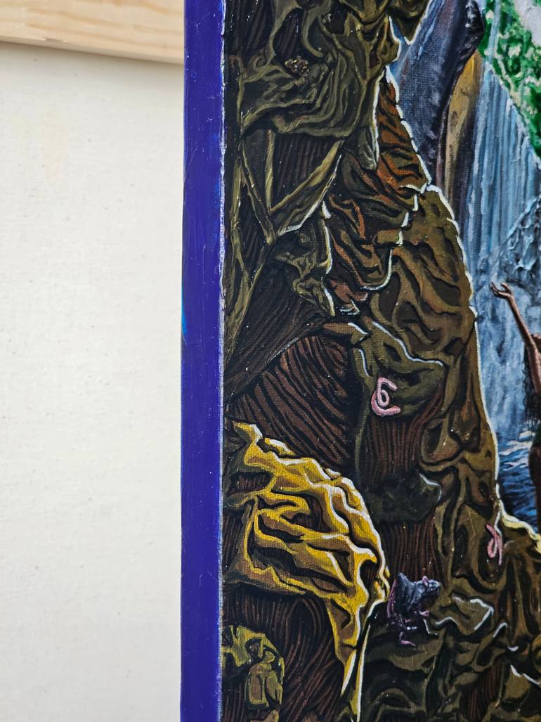 Original Surrealism Classical Mythology Painting by Alina Khoznan