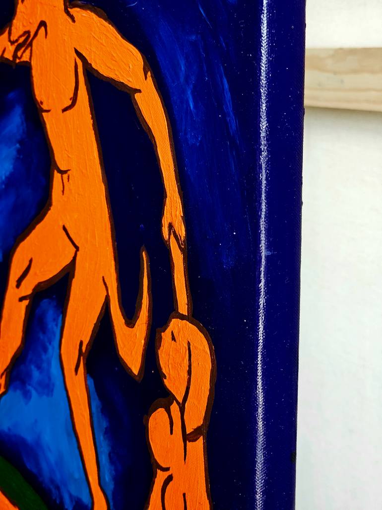 Original Fauvism Dogs Painting by Alina Khoznan