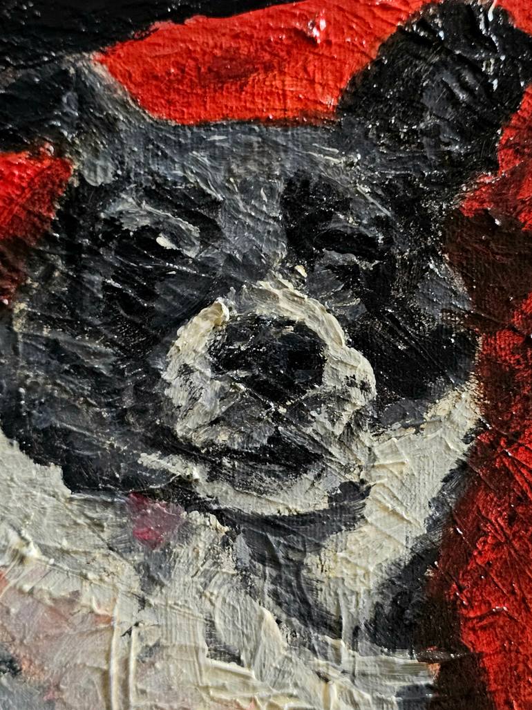 Original Expressionism Dogs Painting by Alina Khoznan