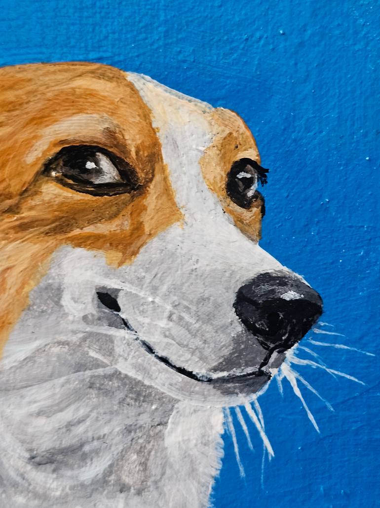 Original Pop Art Dogs Painting by Alina Khoznan