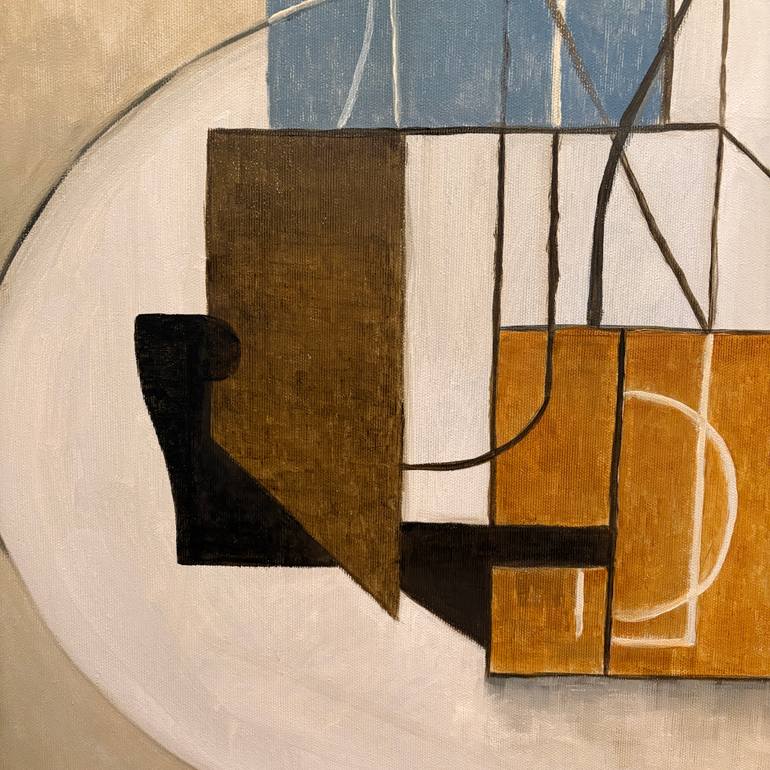 Original Cubism Still Life Painting by Ricard J Tovar
