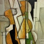 Cello with a bottle by Ricard J Tovar