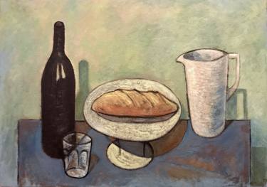 Original Cubism Still Life Paintings by Ricard J Tovar