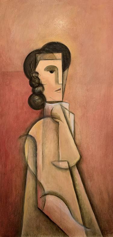 Original Cubism Women Paintings by Ricard J Tovar