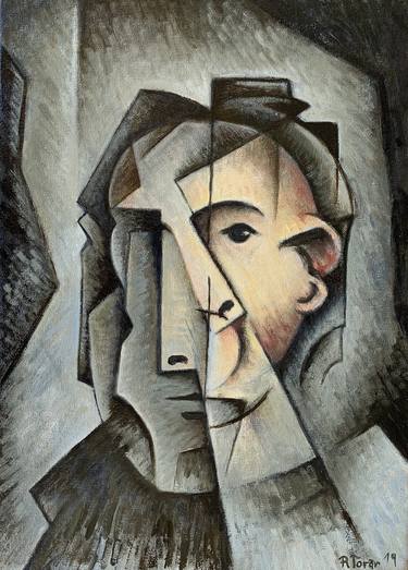 Print of Cubism Men Paintings by Ricard J Tovar