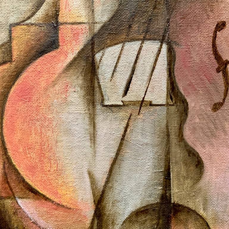 Original Cubism Music Painting by Ricard J Tovar