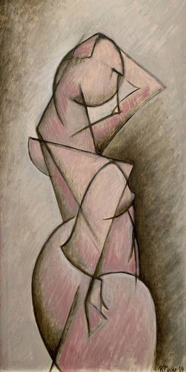 Print of Cubism Women Paintings by Ricard J Tovar