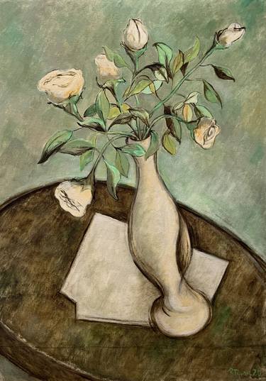 Print of Cubism Floral Paintings by Ricard J Tovar