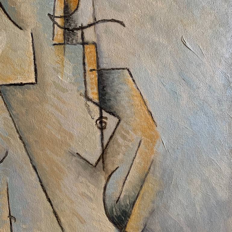 Original Abstract Nude Painting by Ricard J Tovar