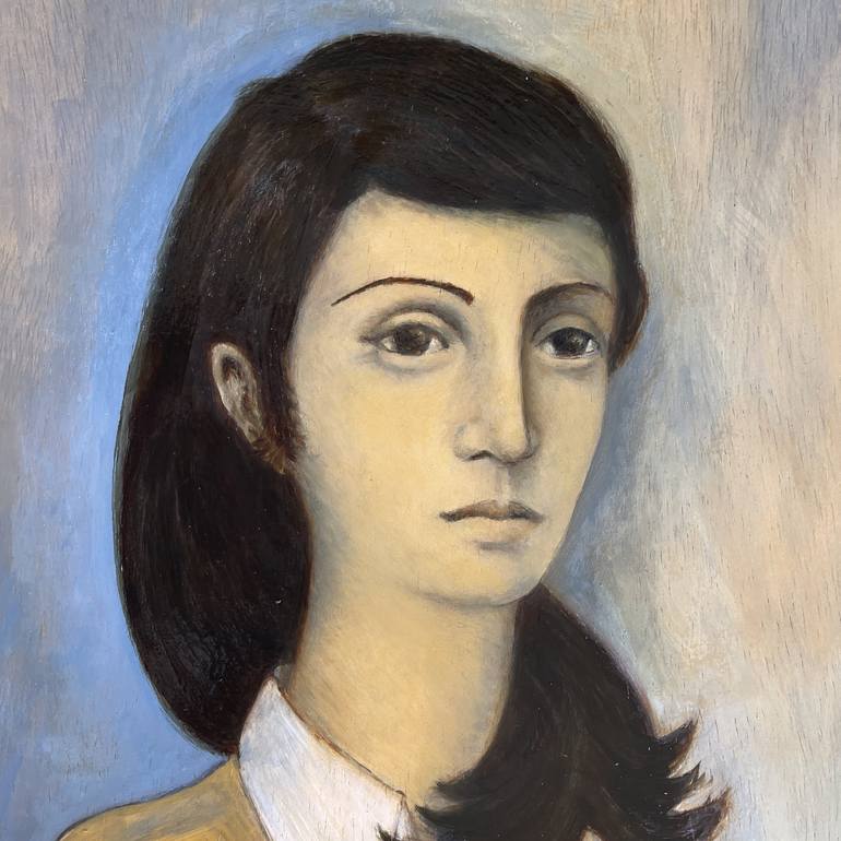Original Cubism Women Painting by Ricard J Tovar