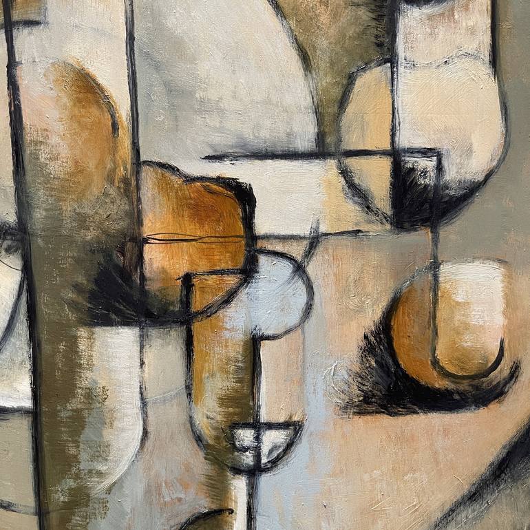 Original Cubism Still Life Painting by Ricard J Tovar