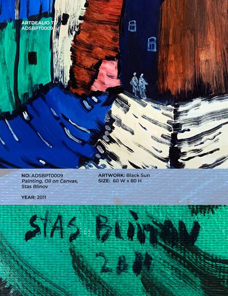 Original Abstract Expressionism Abstract Painting by Semjon Krasulin