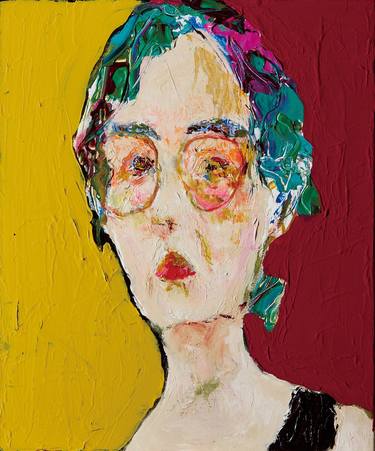 Original Expressionism Women Paintings by Yunju Huang