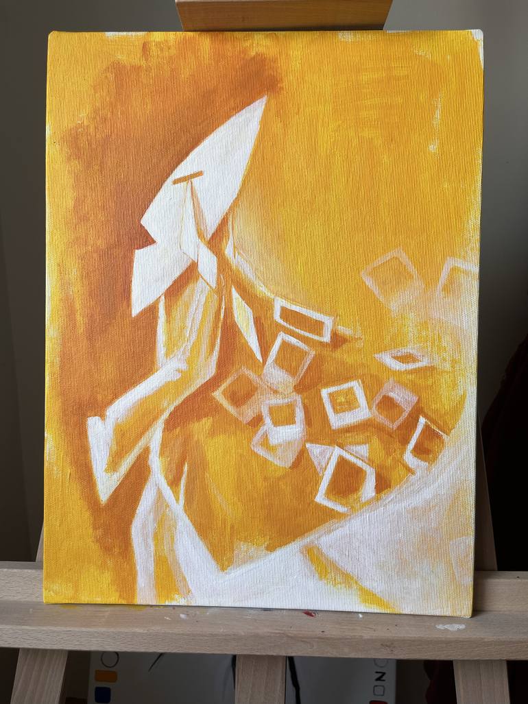 Original Symbolism Abstract Painting by Julia Ponz