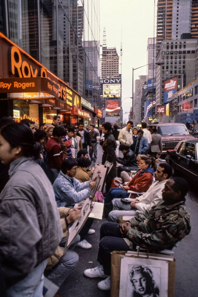 Original Cities Photography by George Jiri Ksandr | Classicism Art on Paper | New York, Times Square, No. XIX., Vintage, 1988