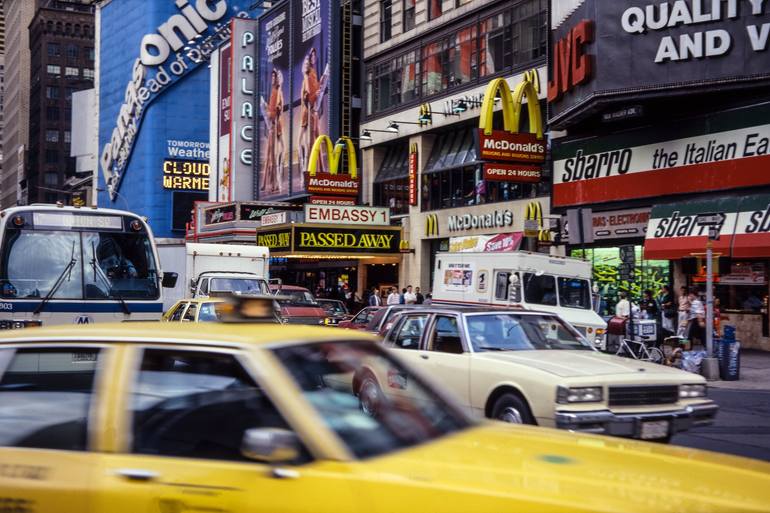 Original Cities Photography by George Jiri Ksandr | Classicism Art on Paper | New York, Times Square, No. LXX, Vintage, 1989