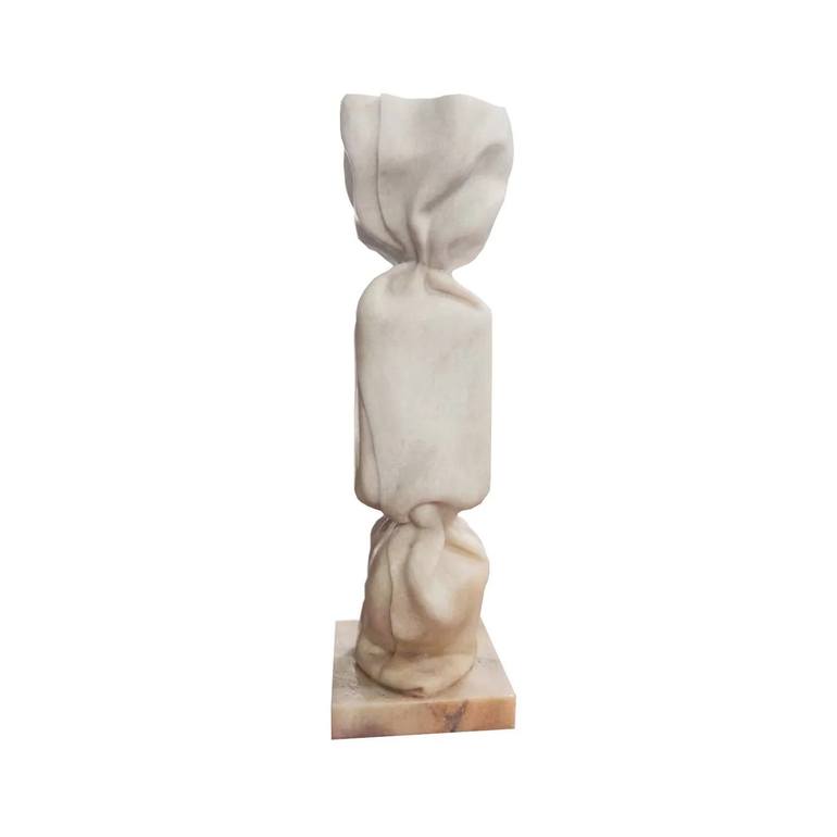 モルガン Rosso Portogallo Marble Carved Candy Wrapper Sculpture Sculpture