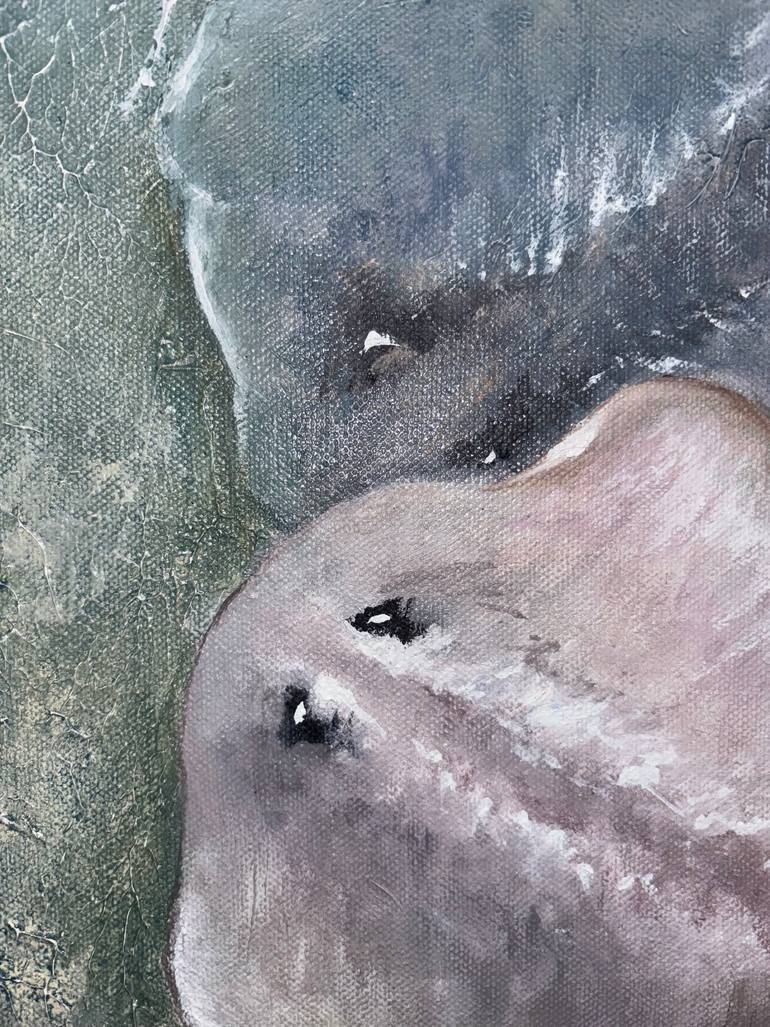 Original Classicism Beach Painting by Alex Gallego