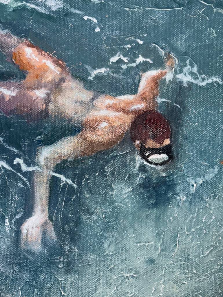 Original Classicism Beach Painting by Alex Gallego