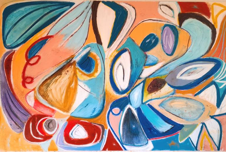 Print of Abstract Expressionism Abstract Paintings by Sandra Henriques