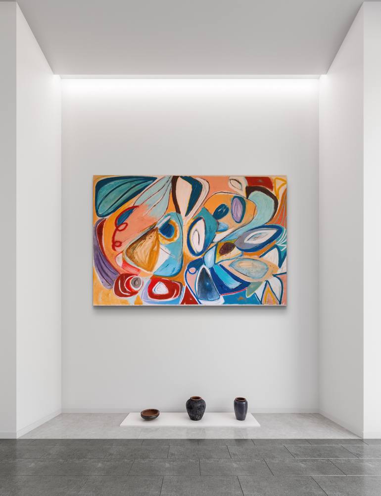 Original Abstract Expressionism Abstract Painting by Sandra Henriques