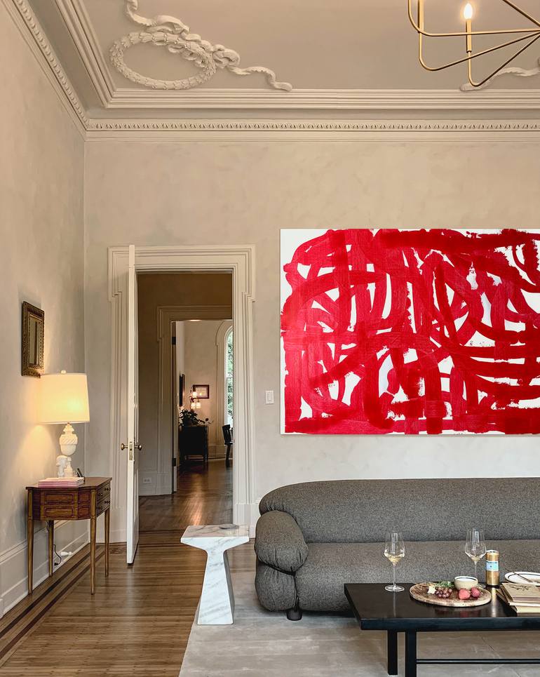 Original Abstract Expressionism Abstract Painting by Monializa Monika Widenka